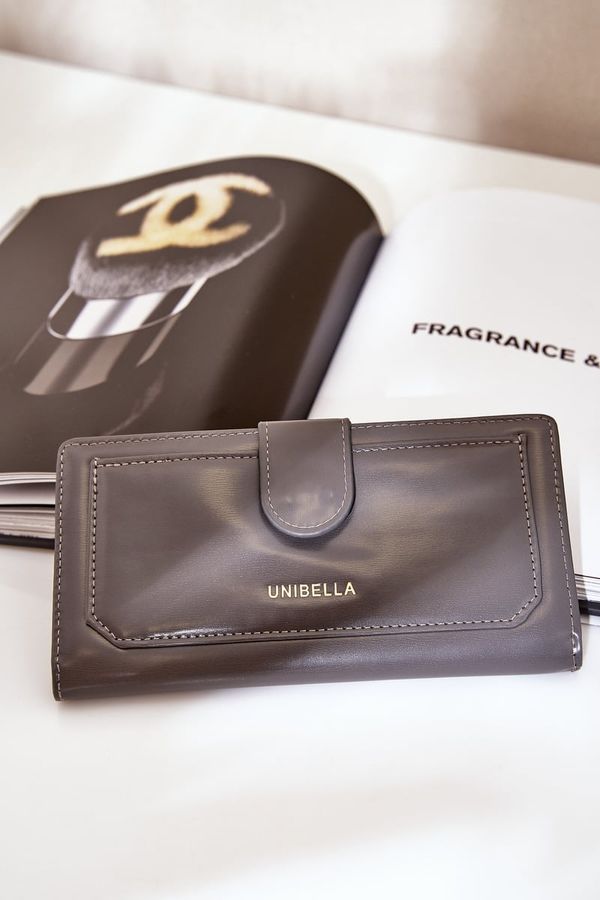 marka niezdefiniowana marka niezdefiniowana Women's Wallet Made Of Eco Leather Gray Kalinessa
