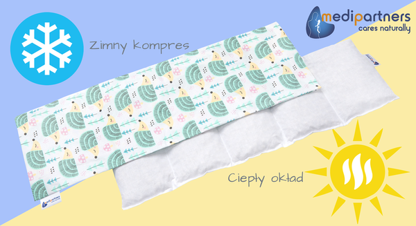 Medi Partners Medi Partners Thermofor with cherry seeds large 20x60 - 5 chamber - Hedgehog mint