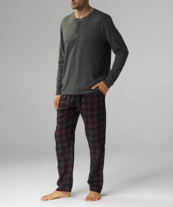 Atlantic Men's Atlantic pajamas - dark gray/multicolor