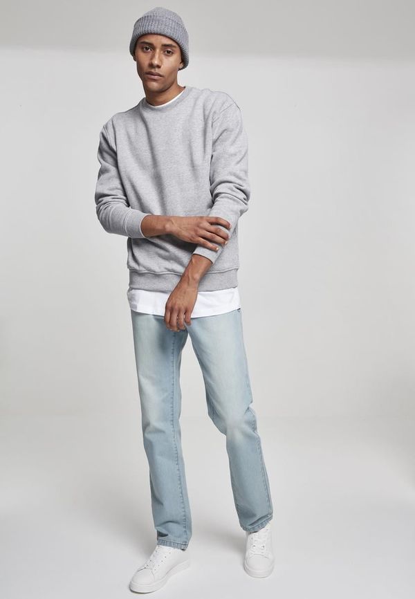 Urban Classics Men's Basic Hoodless Sweatshirt - Grey