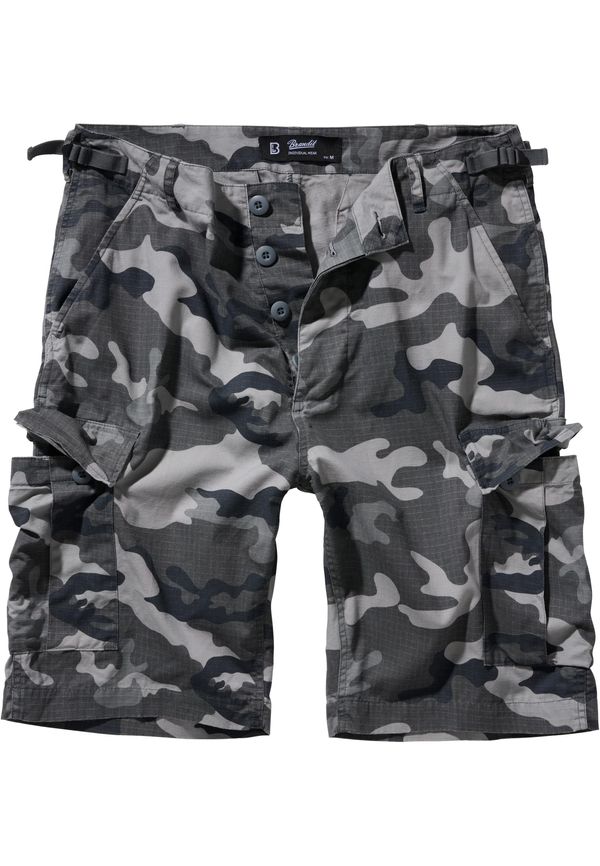 Brandit Men's BDU Ripstop Shorts - Grey/Camouflage