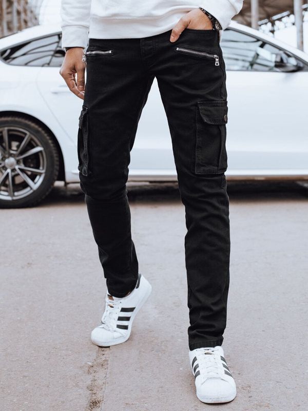 DStreet Men's Black Dstreet Cargo Pants