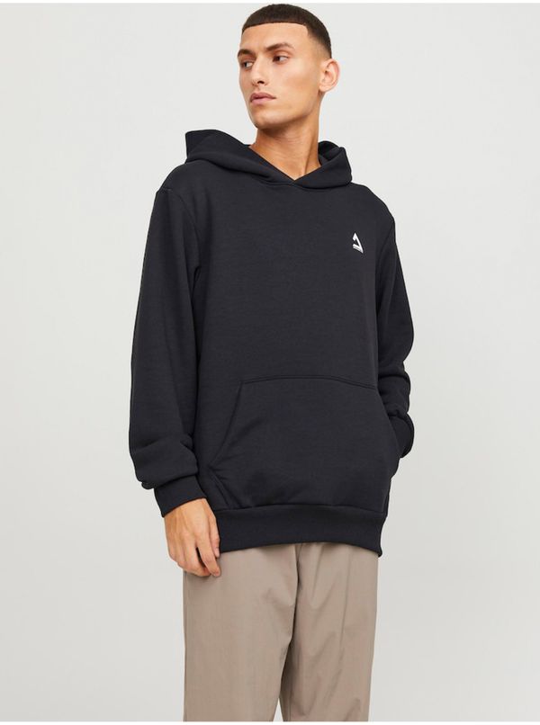 Jack & Jones Men's Black Jack & Jones Triangle Hoodie - Men