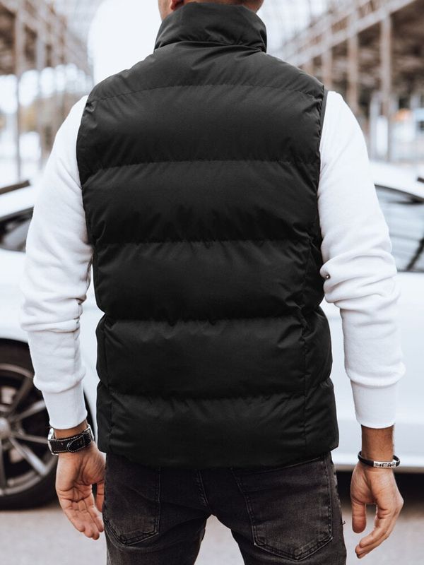 DStreet Men's Black Quilted Dstreet Vest