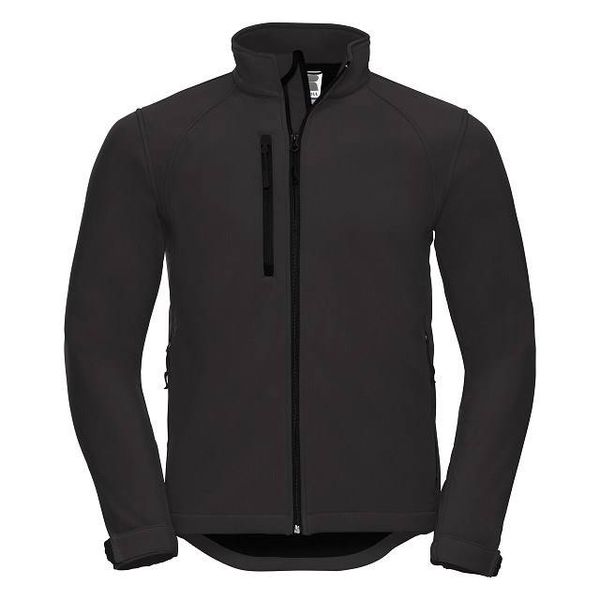 RUSSELL Men's Black Soft Shell Russell Jacket