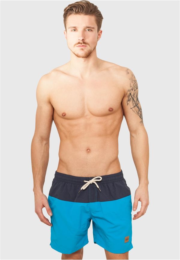 Urban Classics Men's Block Swimsuit Blue/Light Blue