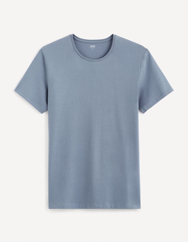 Celio Men's blue basic T-shirt Celio Neunir