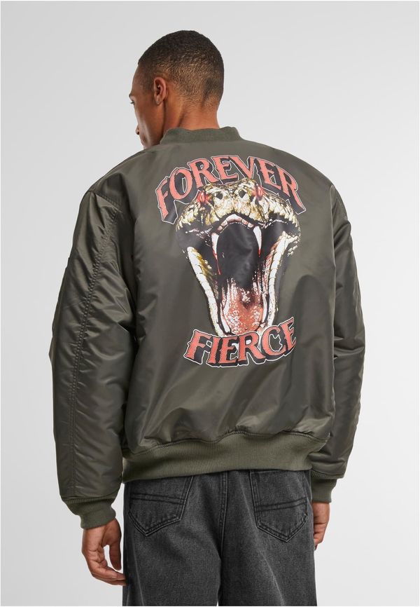 Mister Tee Men's bomber jacket Forever Fierce MA1 olive