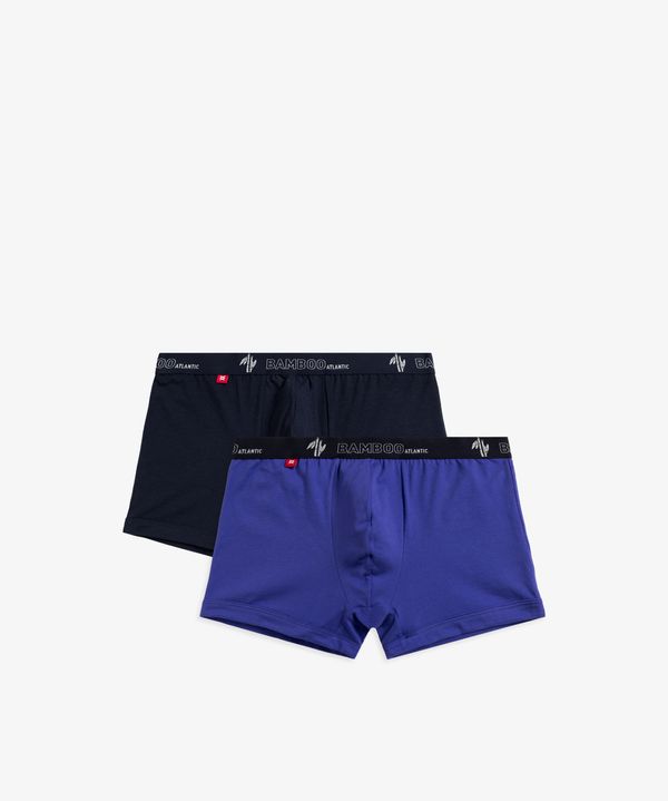 Atlantic Men's Boxer Shorts ATLANTIC 2Pack - Navy Blue/Purple