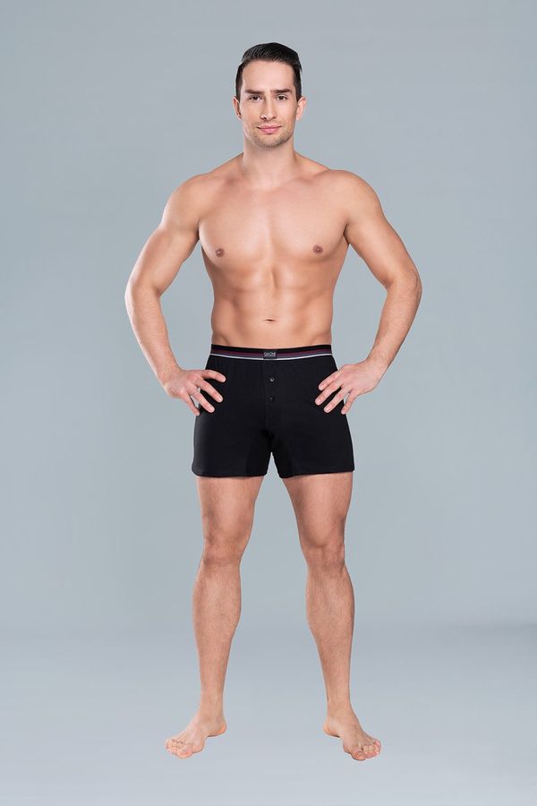Italian Fashion Men's Boxer Shorts Logan - Black