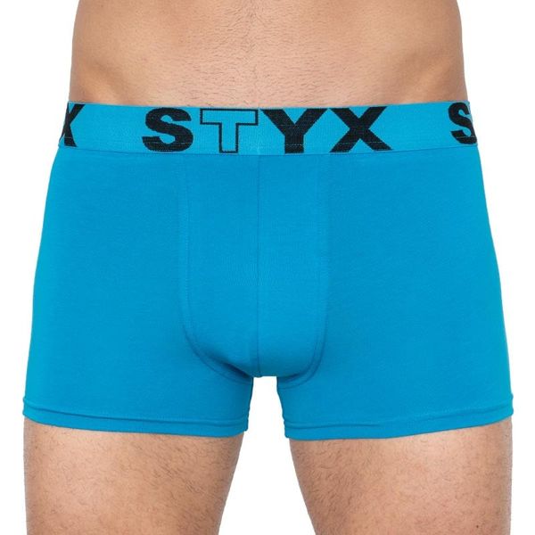 STYX Men's boxer shorts Styx sports rubber light blue