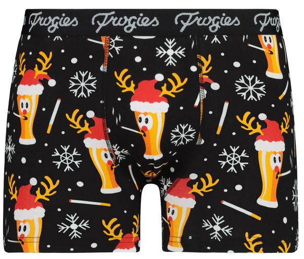 Frogies Men's boxers Smoke beer black Frogies Christmas