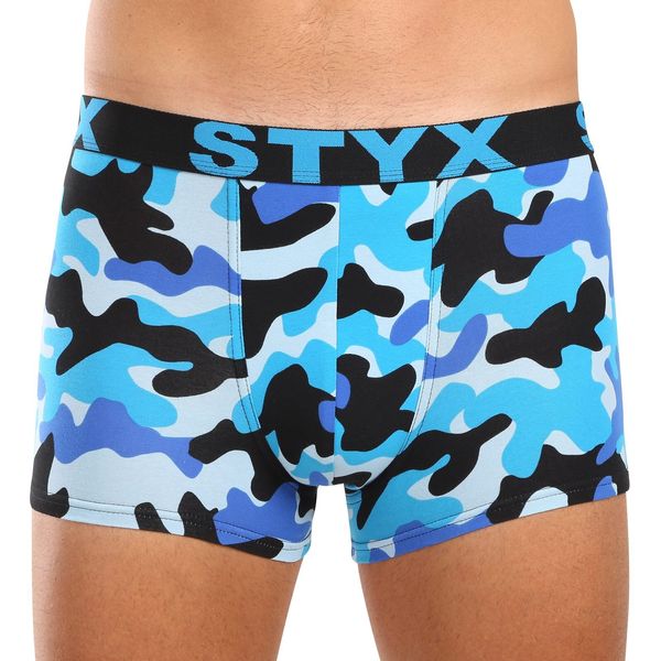 STYX Men's boxers Styx art sports rubber camouflage blue