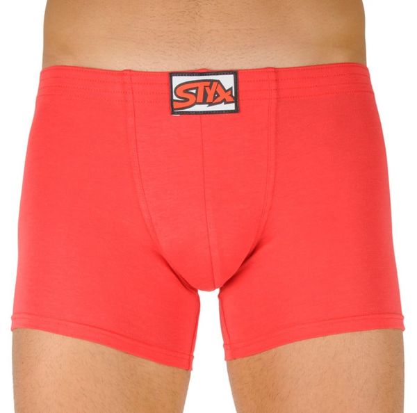 STYX Men's boxers Styx long classic rubber red