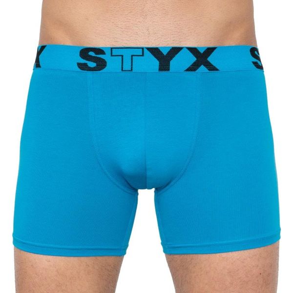 STYX Men's boxers Styx long sports rubber light blue