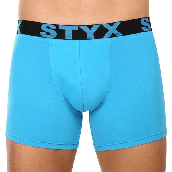 STYX Men's boxers Styx long sports rubber light blue