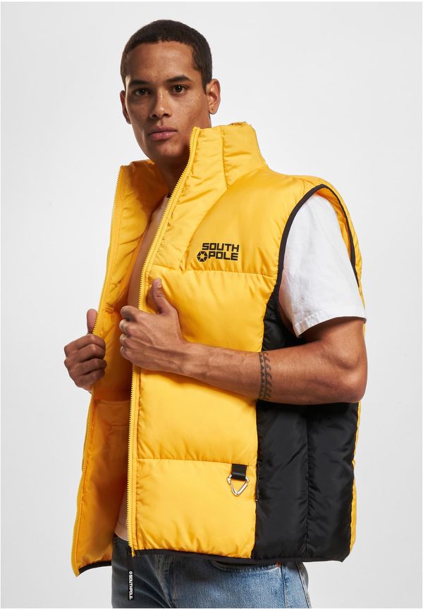 Southpole Men's Bubble Vest 1.0 Yellow/Black Vest