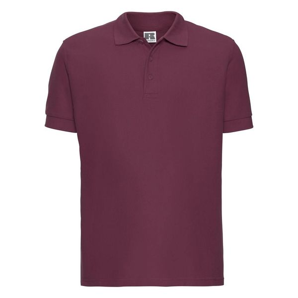 RUSSELL Men's burgundy cotton polo shirt Ultimate Russell