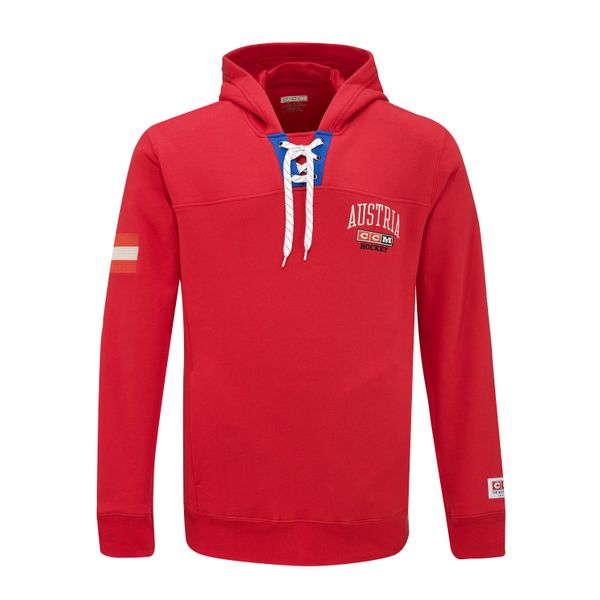 CCM Men's CCM FLAG HOODIE TEAM AUSTRIA Red SR