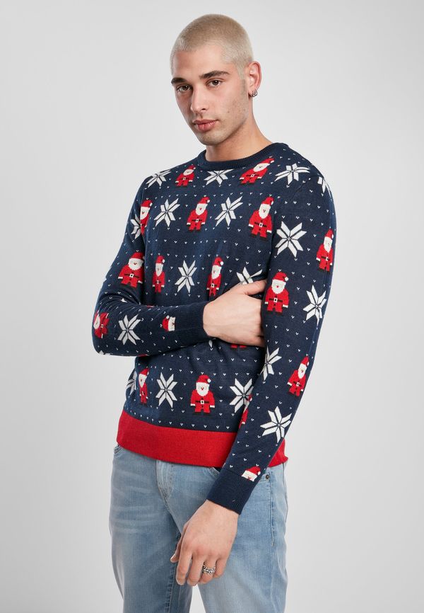 Urban Classics Men's Christmas Sweater Nicolaus And Snowflakes