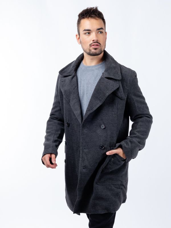 Glano Men's coat GLANO - dark grey