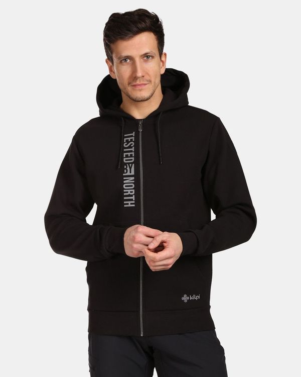 Kilpi Men's cotton hooded sweatshirt Kilpi AVILA-M Black