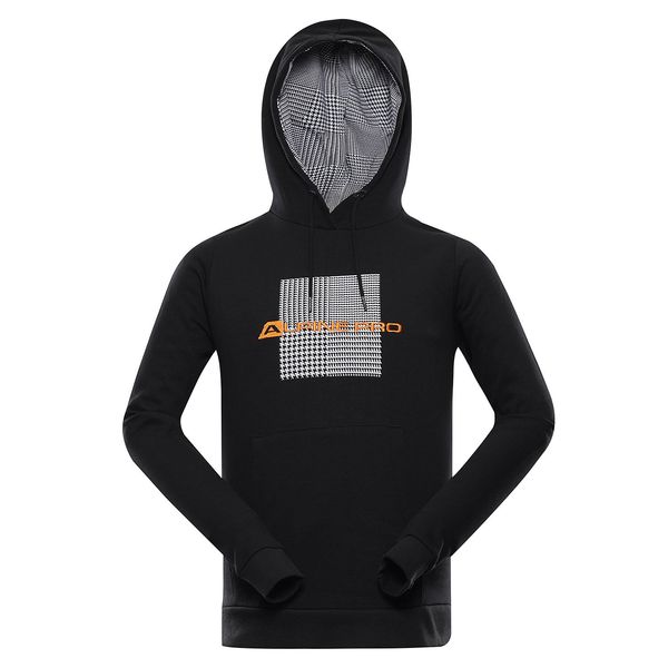 ALPINE PRO Men's cotton hoodie ALPINE PRO SEGIUS black variant pb