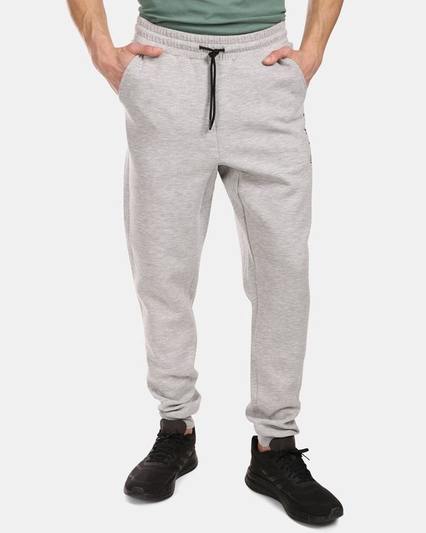 Kilpi Men's cotton sports sweatpants Kilpi MATTY-M Light grey