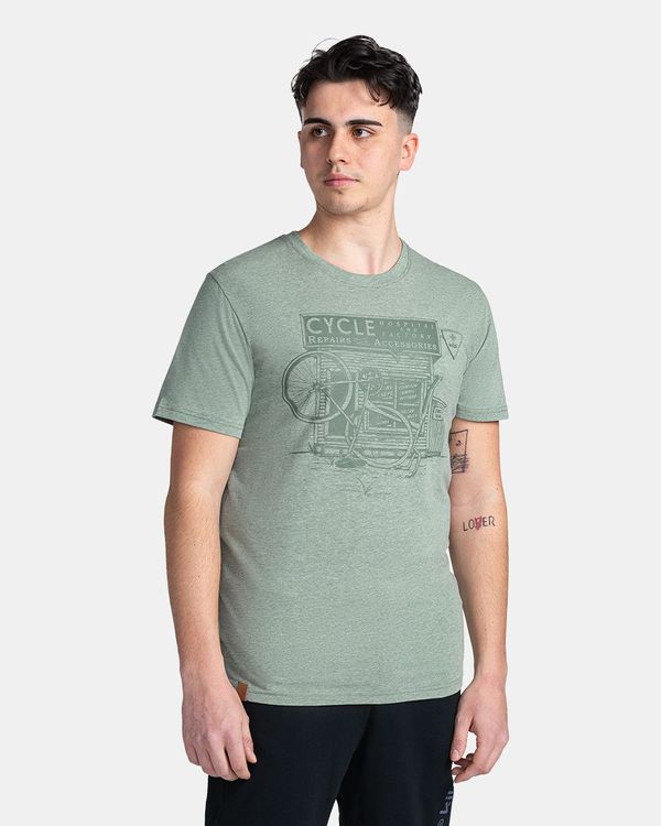 Kilpi Men's cotton T-shirt KILPI PORTELA-M Dark green