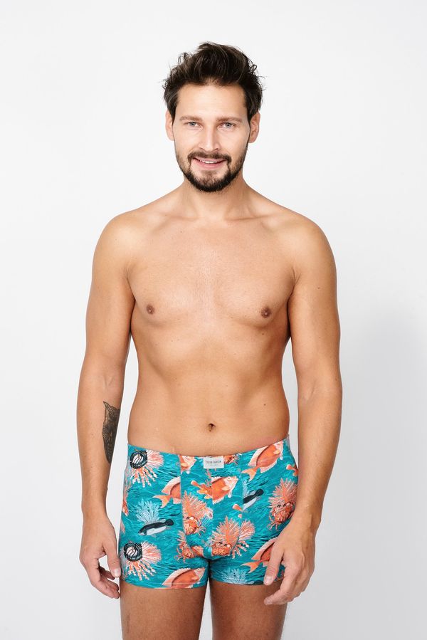 Italian Fashion Men's Crab Boxer Shorts - Crab Print