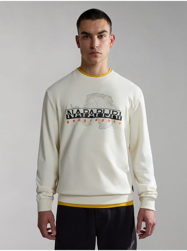 Napapijri Men's Cream Sweatshirt NAPAPIJRI Iceberg - Men's