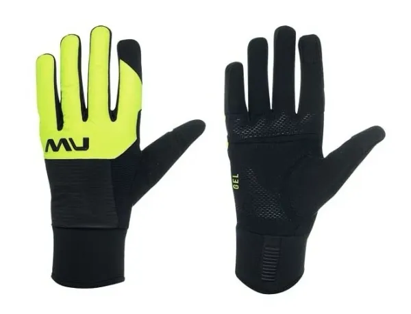 Northwave Men's cycling gloves NorthWave Fast Gel Glove Black/Yellow Fluo