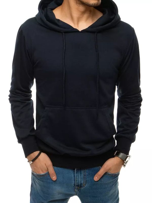 DStreet Men's Dark Blue Hoodie BX4970