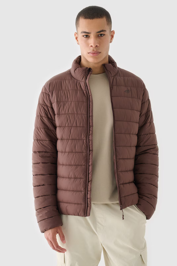 4F Men's Down Jacket With Synthetic Filling Brown 4F 4FWAW24TDJ