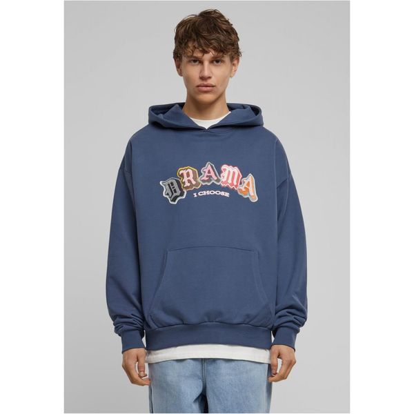 Mister Tee Men's Drama Heavy Oversize Hoodie - Blue