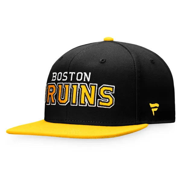 Fanatics Men's Fanatics Iconic Color Blocked Snapback Boston Bruins Cap