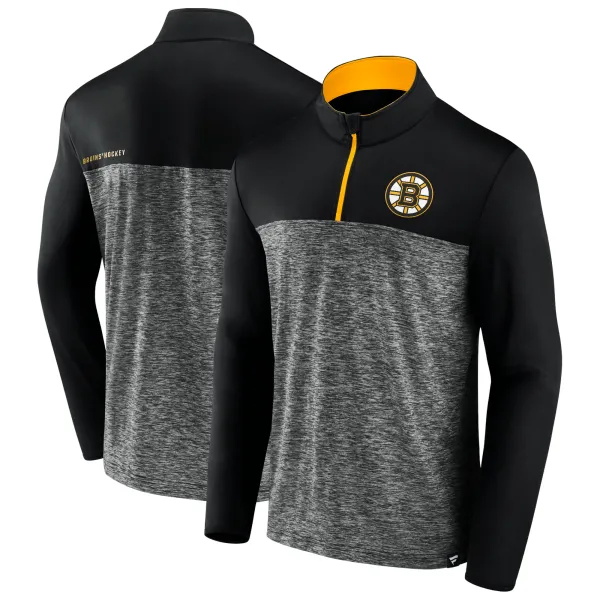 Fanatics Men's Fanatics Mens Iconic Defender 1/4 Zip Boston Bruins Sweatshirt