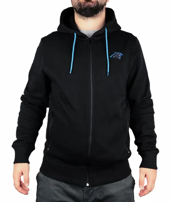 Fanatics Men's Fanatics Oversized Split Print Zip Thru Hoodie NFL Carolina Panthers, M