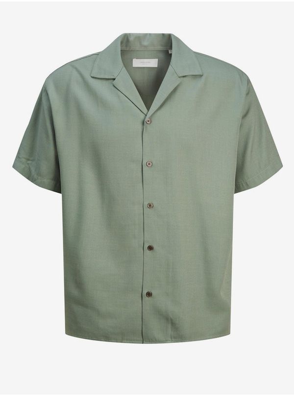 Jack & Jones Men's Green Short Sleeve Shirt Jack & Jones Aaron - Men's