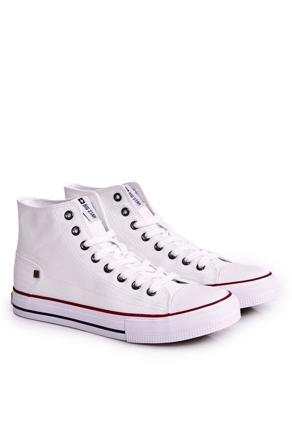 BIG STAR SHOES Mens High Sneakers Big Star - White