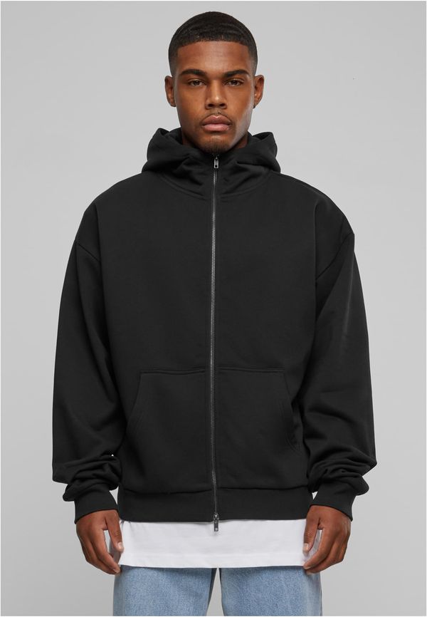 Urban Classics Men's hoodie with a zip with a high neck black