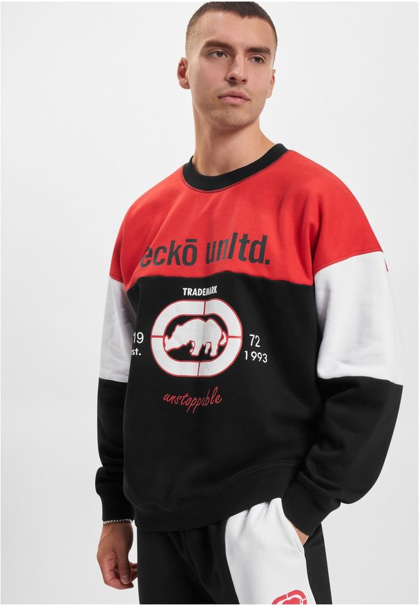 Ecko Unltd. Men's hoodless sweatshirt Ecko Unltd. black/red/white