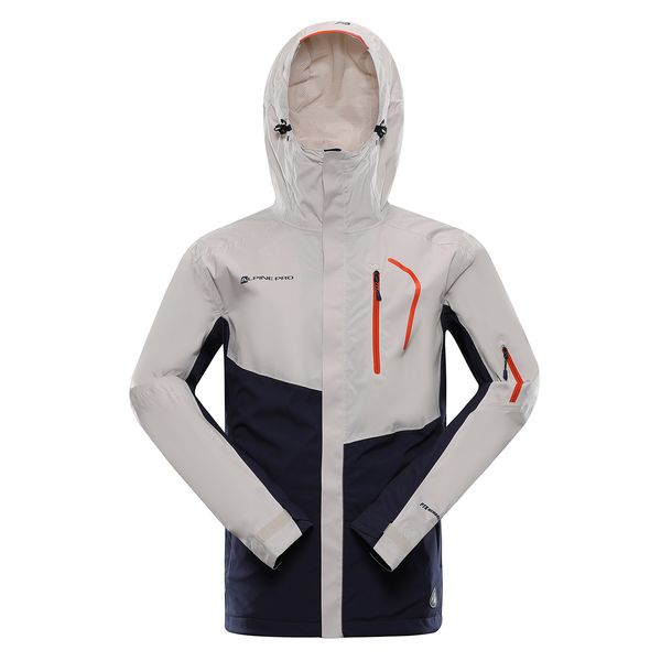 ALPINE PRO Men's jacket with membrane PTX ALPINE PRO IMPEC moonbeam