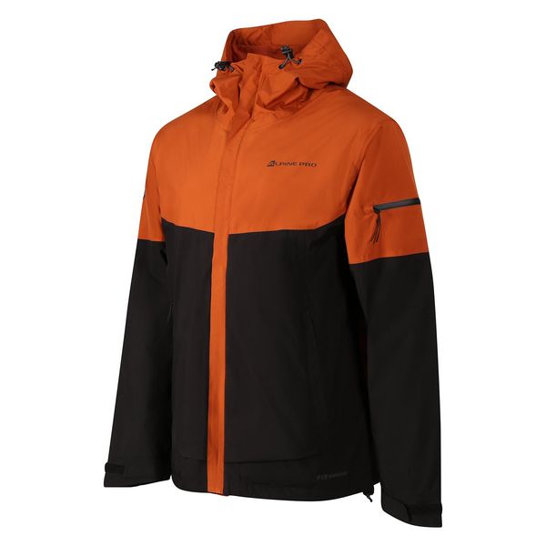 ALPINE PRO Men's jacket with ptx membrane ALPINE PRO NORB bombay brown