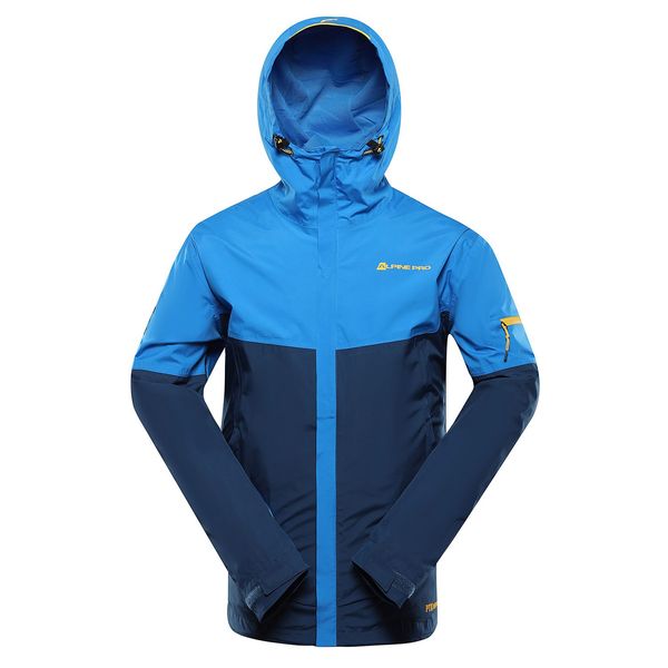 ALPINE PRO Men's jacket with ptx membrane ALPINE PRO NORM electric blue lemonade