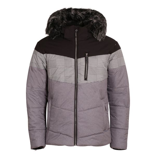 ALPINE PRO Men's jacket with PTX membrane ALPINE PRO SAPTAH gray