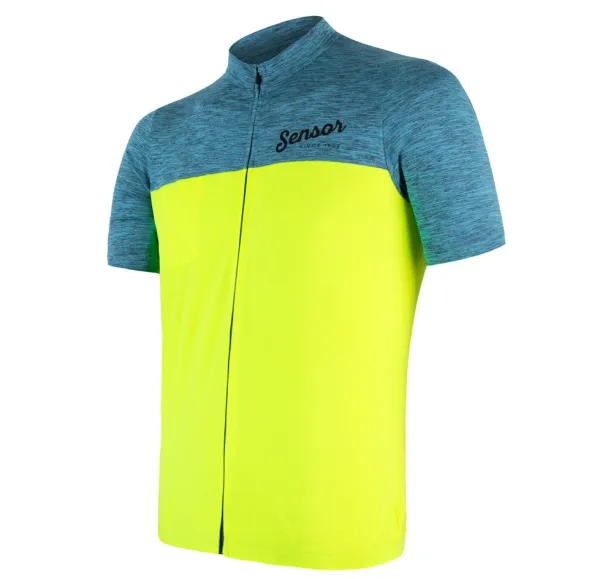 Sensor Men's Jersey Sensor Cyklo Motion Blue/Neon Yellow