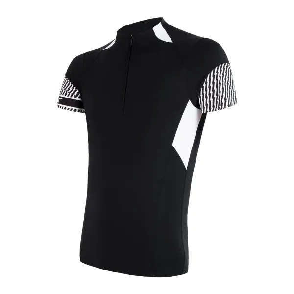 Sensor Men's Jersey Sensor Cyklo Race Black/White