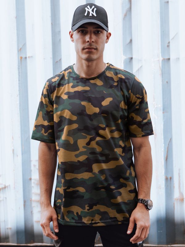 DStreet Men's Khaki Camouflage T-Shirt Dstreet
