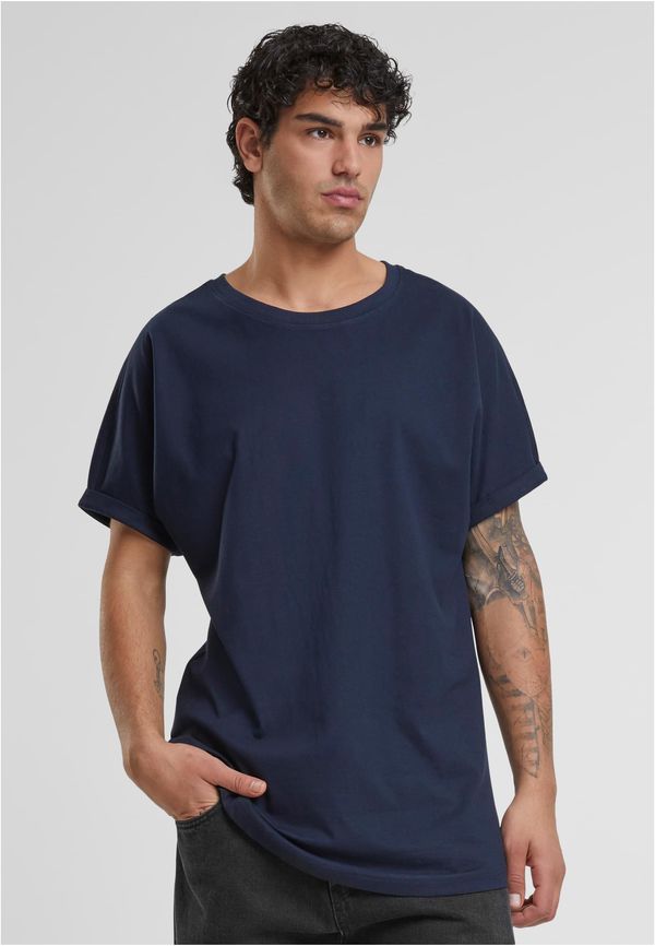 UC Men Men's Long Shaped Turnup T-Shirt - blue